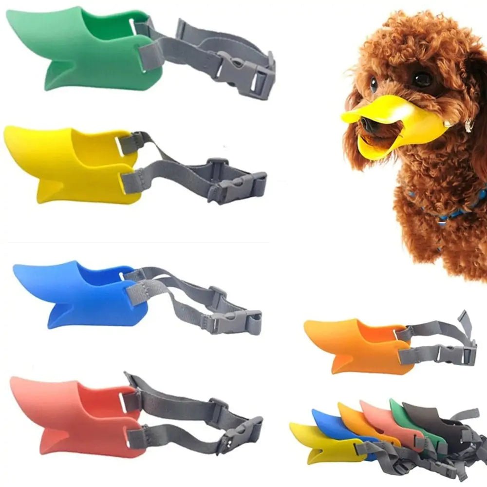 Adjustable pet muzzle tool with padded design and breathable material for comfortable, secure training and behavior managemen