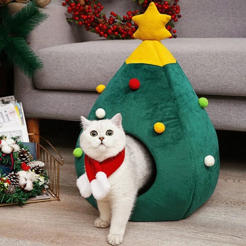 Luxurious Christmas Cat House