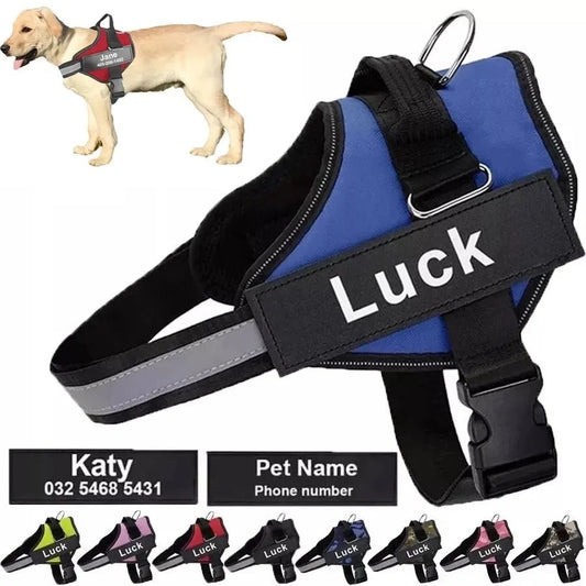 Reflective Adjustable Pet Harness providing safety, comfort, and style for pets