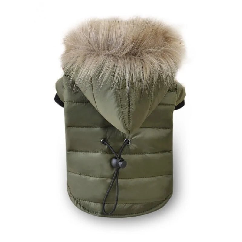 Green Warm Dog Winter Coat