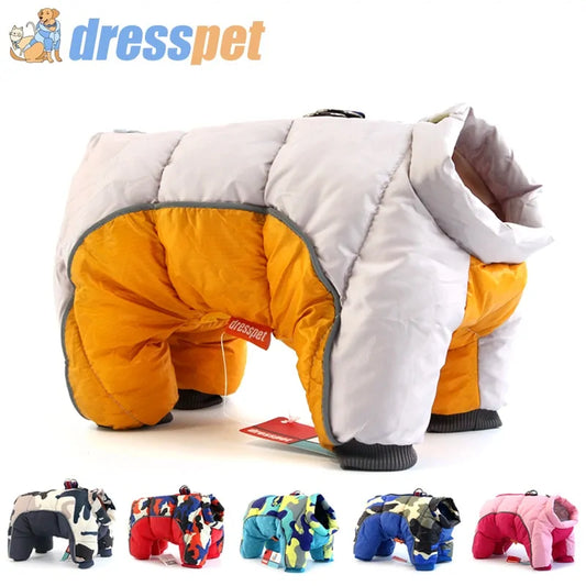 Winter pet jacket for dogs, providing warmth, protection, and style for outdoor adventures.